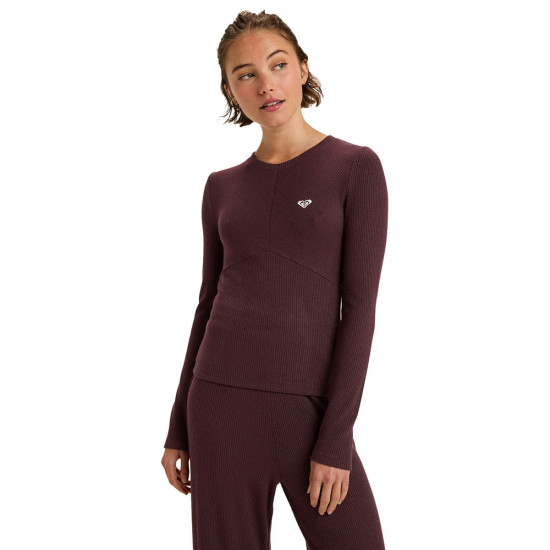 Roxy Γυναικεία μακρυμάνικη μπλούζα Rise & Vibe New Rib - Sport Long Sleeve Top